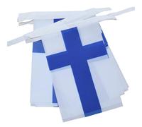 AZ FLAG - Guirlande Drapeau Finlande - 6 Mètres Avec 20 Fanions Finlandais De 21x14 cm - Petits Drapeaux 100% Polyester - 60g