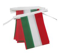 AZ FLAG - Guirlande Drapeau Hongrie - 6 Mètres Avec 20 Fanions Hongrois De 21x14 cm - Petits Drapeaux 100% Polyester - 60g