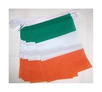 AZ FLAG - Guirlande Drapeau Irlande - 3 Mètres Avec 10 Fanions Irlandais De 21x14 cm - Petits Drapeaux 100% Polyester - 30g