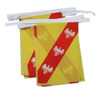 AZ FLAG - Guirlande Drapeau Lorraine - 6 Mètres Avec 20 Fanions Lorrain - France De 21x14 cm - Petits Drapeaux 100% Polyester - 60g