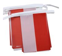 AZ FLAG - Guirlande Drapeau Monaco - 6 Mètres Avec 20 Fanions Monégasque De 21x14 cm - Petits Drapeaux 100% Polyester - 60g