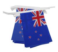 AZ FLAG - Guirlande Drapeau Nouvelle-Zélande - 4 Mètres Avec 20 Petits Drapeaux Néo-Zélandais De 15x10 cm - Fanion 100% Polyester - 40g