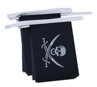 AZ FLAG - Guirlande Drapeau Pirate Jack Rackham - 4 Mètres Avec 20 Petits Drapeaux Pirates - Corsaire De 15x10 cm - Fanion 100% Polyester - 40g