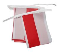 AZ FLAG - Guirlande Drapeau Pologne - 4 Mètres Avec 20 Petits Drapeaux Polonais De 15x10 cm - Fanion 100% Polyester - 40g