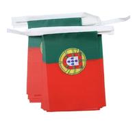 AZ FLAG - Guirlande Drapeau Portugal - 4 Mètres Avec 20 Petits Drapeaux Portugais De 15x10 cm - Fanion 100% Polyester - 40g