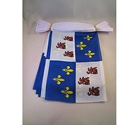 AZ FLAG Guirlande Picardie 6 m 20 drapeaux Polyester Léger 21x15 cm