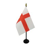 AZ FLAG - Mini Drapeau Angleterre De Table - 15x10 cm - Drapeau Anglais De Bureau 100% Polyester Avec Hampe Pointe Dorée 25cm
