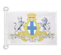 AZ FLAG Pavillon Armoiries de Marseille 45x30 cm Anneaux Plastique | Usage extérieur et nautique Pavillon nautique marseillais résistant aux intempéries avec coutures doubles et bords renforcés
