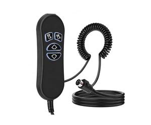 Azarton Télécommande pour Fauteuil Relax électrique, 4 Boutons 5 Broches, Commande Manuelle Double Moteur pour Fauteuil TV et releveur, avec rétroéclairage LED et Port USB