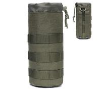 Azarxis Tactical Water Bottle Pouch, Molle Bottle Holder Holster Hydration Carrier Bag with Adjustable Drawstring Open Top for Military Vest Backpack Outdoor Cycling Hiking Camping Running