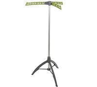 AZHANGYB SéChoir à Linge Pliable INOX Trois éTages TéLescopique, Haute Capacité SéChoir à Linge TréPied RéGlable éTendoir à Linge Interieur ExtéRieur (B)
