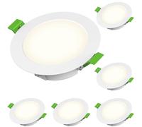Azhien Spot LED Encastrable 230V, Spot de Plafond 4W IP44 Set de 6,Diametre d'installation 68-75 mm,440LM 4000K Blanc Neutre,Idéal pour La Maison,La Salle de Bain
