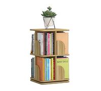 AZHKJKZH Étagère Bureau Bibliothèque Rotative Créative Multicouche Étagère Simple d'angle Organisateur Maison Étagères Salon Chambre Coucher(2 Tiers,Without Wheels)