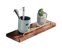 AZHKJKZH Étagère Salle Bain Étagères De Douche en Bois Aucun Panier Forage Fixé Au Mur pour Cuisine Salle Bains Organisateur Douche(30cm)