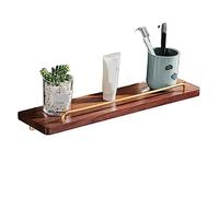 AZHKJKZH Étagère Salle Bain Étagères De Douche en Bois Aucun Panier Forage Fixé Au Mur pour Cuisine Salle Bains Organisateur Douche(40cm)