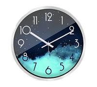 AZHKJKZH Horloge Murale Horloge Murale De Style Européen Ciel Étoilé Nordique Simple Maison Moderne Salon À Quartz Silencieuse pour Décor Salon(C,25cm)