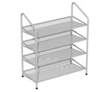 AZHKJKZH Stockage Organisateur Étagère à Chaussures en métal Organisateur Rangement de Grille métallique étagère pour entrée Placard Chambre Salon pour Ranger(W,65 * 26 * 61cm)