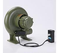 AZICYN Souffleur de Forge électrique à Vitesse Variable 40W-370W, Ventilateur de Barbecue Haute Puissance, pour ménage, Barbecue, Ventilateur centrifuge de forgeage Industriel - 220V (80W