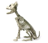 AZIDWERYQ Squelette d'halloween en Plastique, Squelette de Chat Assis de 7, 9 Pouces Haut Effrayant avec mâchoire Mobile pour la Maison, Le Jardin, la Cour, Le Patio, la Maison hantée Chat