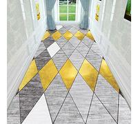 AZMANI Tapis de Couloir Antidérapant Lavable en Machine Long,0.8m x 2.5m