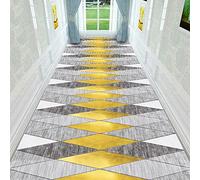 AZMANI Tapis de Couloir Antidérapant Lavable en Machine Long,1.2m x 4.5m