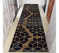 AZMANI Tapis de Couloir Vintage Lavable Antidérapant,0.8m x 3.0M