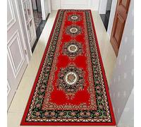 AZMANI Tapis de Couloir Vintage Lavable Antidérapant,0.8m x 5.5m