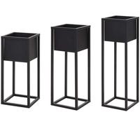 Azomor : cet ensemble de trois supports à plantes en métal offre un style élégant et moderne
