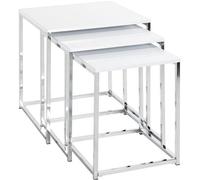 Azomor Cet ensemble de trois tables d'appoint allie un design moderne à la fonctionnalité