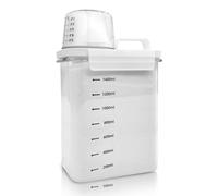 Azomor : distributeur transparent et hermétique pour lessive en poudre, avec gobelet doseur et grande capacité