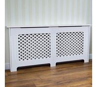 Azomor : élégant cache-radiateur blanc pour radiateurs de taille moyenne à la maison