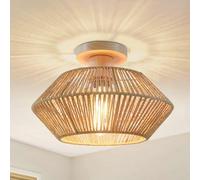 Azomor : élégant lustre en rotin de style bohème pour la chambre, la cuisine et le couloir