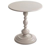 Azomor : élégante table d'appoint rétro gris cachemire avec structure métallique