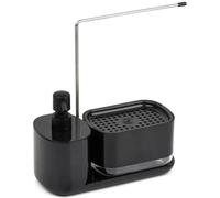 Azomor : élégants rangements de cuisine noirs avec distributeur de savon et porte-éponge
