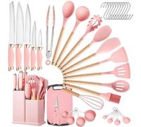 Azomor : ensemble complet de 37 ustensiles de cuisine en silicone pour toutes les tâches culinaires