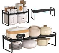 Azomor : étagère de cuisine réglable pour un espace de rangement supplémentaire et une cuisine bien organisée