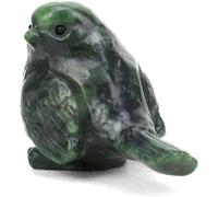 Azomor : jolie statuette d'oiseau en jade sculptée à la main, pour la décoration d'intérieur et d'extérieur