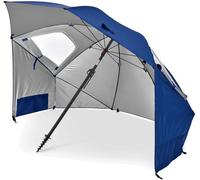 Azomor : parasol pliable multifonctionnel avec protection UV pour la plage et le jardin