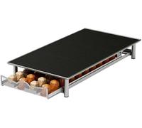 Azomor : porte-capsules de café spacieux avec tiroir pouvant contenir 40 capsules, en métal