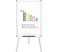 Azomor : tableau à feuilles mobiles réglable en hauteur avec porte-stylos et porte-papier