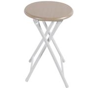 Azomor : tabouret pliant en bois avec structure métallique, pour une utilisation polyvalente à l'intérieur