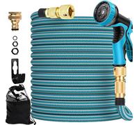 Azomor : tuyau d'arrosage flexible extensible de 30 mètres avec embout multifonction