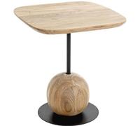 Azomor : une table d'appoint élégante en bois massif et métal, idéale pour toutes les pièces