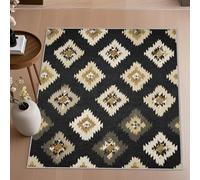 Aztèque Berbère Tapis Salon 240x340 - Motif Tribal Géométrique Tapis à Poils Courts Doux Antidérapant Grand - Lavable en Machine - pour Chambre à Coucher Cuisine Salle à Manger Lupt49