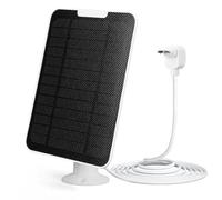 AZURAOKEY Chargeur de panneau solaire 5 W pour caméra spot Arlo Essential / XL, panneaux de charge solaire résistants aux intempéries IP65, support mural réglable à 360 ° avec câble de charge micro