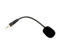 Azxcvbnm MICS - H2002D - Pour casque - En mousse coupe-vent - Fiche de 3,5 mm - Boîtier en métal - Protection contre le vent