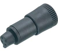 B 09 9764 70 04 - Fiche femelle pour câble à clipser, série 719, 4 broches, non bl