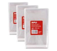 B.100 Sacs PP Fermeture adhésive 120 x 180 mm (Lot de 3)