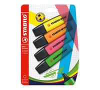 [B-14888] STABILO Blister 4 surligneurs BOSS ORIGINAL - jaune + orange + rose...