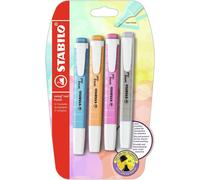 [B-57308-10] STABILO Blister 4 surligneurs STABILO swing cool Pastel - abrico...